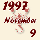 Skorpió, 1997. November 9