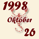 Skorpió, 1998. Október 26