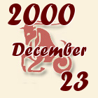Bak, 2000. December 23