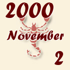 Skorpió, 2000. November 2