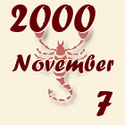 Skorpió, 2000. November 7