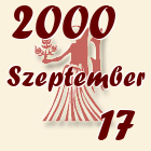 Szűz, 2000. Szeptember 17