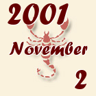 Skorpió, 2001. November 2