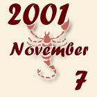 Skorpió, 2001. November 7