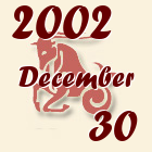 Bak, 2002. December 30