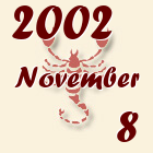 Skorpió, 2002. November 8