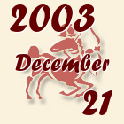 Nyilas, 2003. December 21