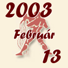 Vízöntő, 2003. Február 13