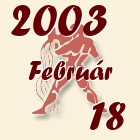 Vízöntő, 2003. Február 18