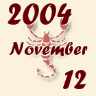 Skorpió, 2004. November 12
