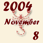 Skorpió, 2004. November 8