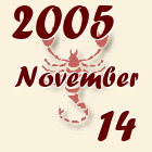 Skorpió, 2005. November 14