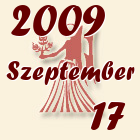 Szűz, 2009. Szeptember 17