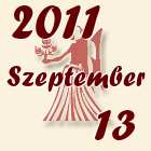 Szűz, 2011. Szeptember 13