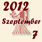 Szűz, 2012. Szeptember 7