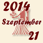 Szűz, 2014. Szeptember 21