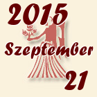 Szűz, 2015. Szeptember 21