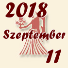Szűz, 2018. Szeptember 11