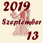 Szűz, 2019. Szeptember 13