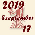 Szűz, 2019. Szeptember 17