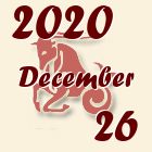 Bak, 2020. December 26