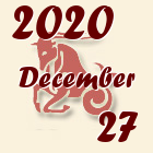 Bak, 2020. December 27