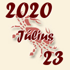 Rák, 2020. Július 23