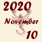 Skorpió, 2020. November 10