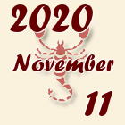 Skorpió, 2020. November 11