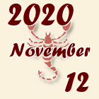Skorpió, 2020. November 12