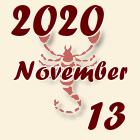 Skorpió, 2020. November 13