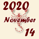 Skorpió, 2020. November 14