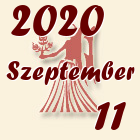 Szűz, 2020. Szeptember 11
