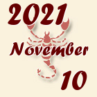 Skorpió, 2021. November 10