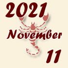 Skorpió, 2021. November 11
