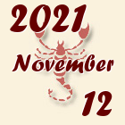 Skorpió, 2021. November 12