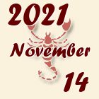 Skorpió, 2021. November 14