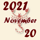 Skorpió, 2021. November 20