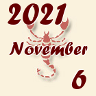 Skorpió, 2021. November 6