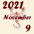 Skorpió, 2021. November 9