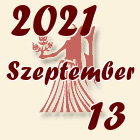Szűz, 2021. Szeptember 13