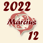 Halak, 2022. Március 12