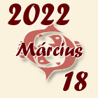 Halak, 2022. Március 18