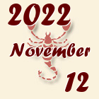 Skorpió, 2022. November 12