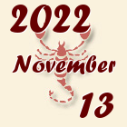 Skorpió, 2022. November 13