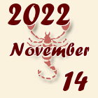 Skorpió, 2022. November 14