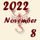Skorpió, 2022. November 8