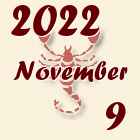 Skorpió, 2022. November 9