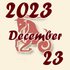 Bak, 2023. December 23