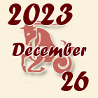 Bak, 2023. December 26